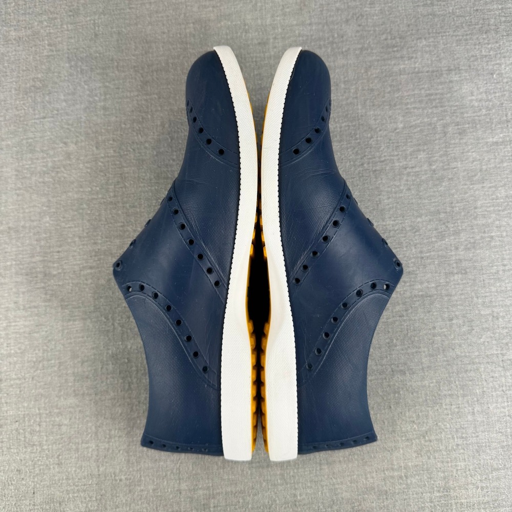 BiiON Oxford Wingtip Golf Shoes Men's Size 10 Navy Blue Spikeless Slip On - Picture 7 of 9